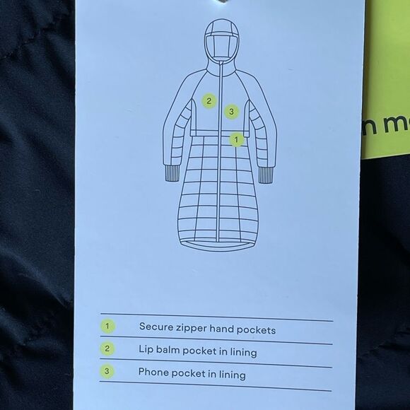 NWT All in Motion women’s mid-length puffer jacket black size XS - Picture 7 of 9